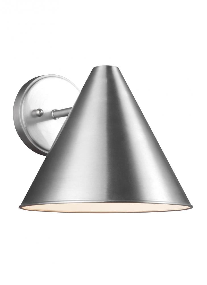 Generation Lighting 8538501-04 Crittenden mid century modern 1-light outdoor exterior Dark Sky compliant medium wall lantern sconce