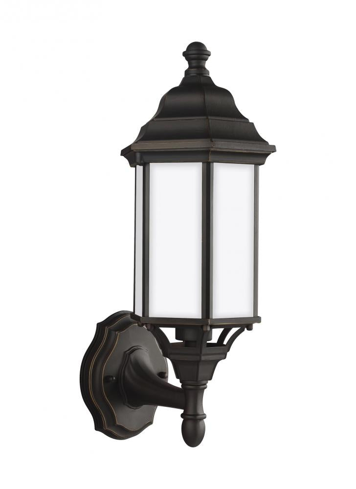 Generation Lighting 8538751EN3-71 Sevier traditional 1-light LED outdoor exterior small uplight outdoor wall lantern sconce in antique