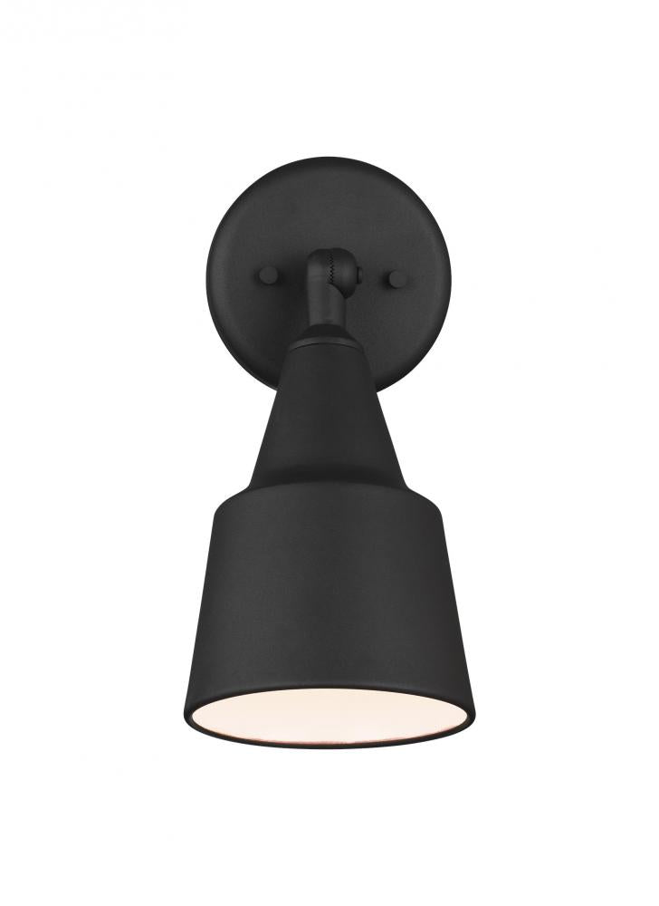Generation Lighting 8560701-12 Flood Light traditional 1-light outdoor exterior adjustable swivel flood light in black finish with