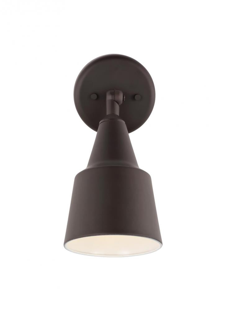 Generation Lighting 8560701-71 Flood Light traditional 1-light outdoor exterior adjustable swivel flood light in antique bronze fin