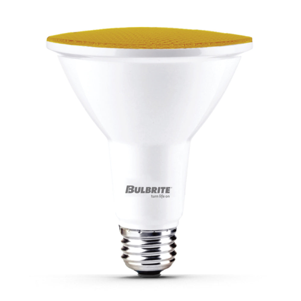 Bulbrite 772502 15W LED PAR38 YELLOW FLOOD WET DIMMABLE