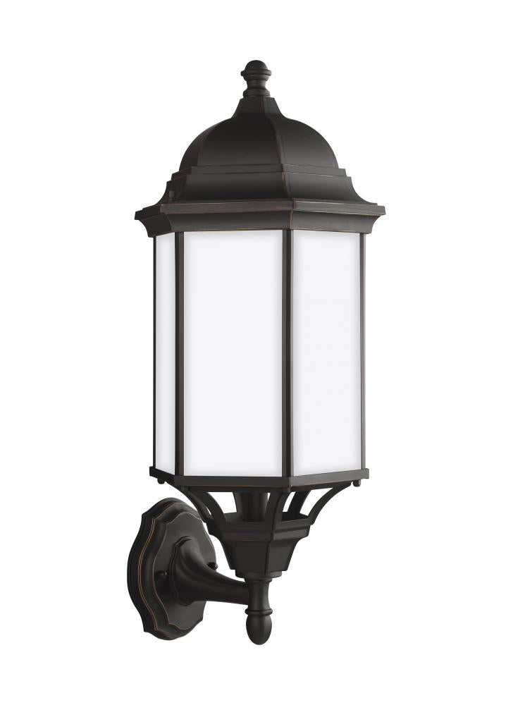 Generation Lighting 8638751EN3-71 Sevier traditional 1-light LED outdoor exterior large uplight outdoor wall lantern sconce in antique