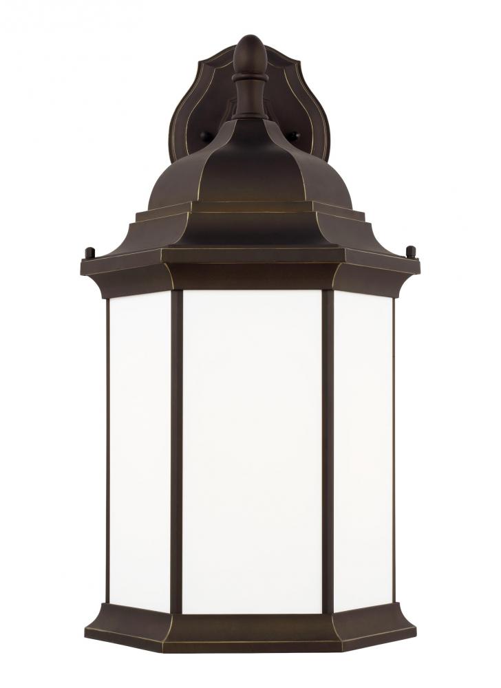 Generation Lighting 8738751EN3-71 Sevier traditional 1-light LED outdoor exterior extra large downlight outdoor wall lantern sconce in