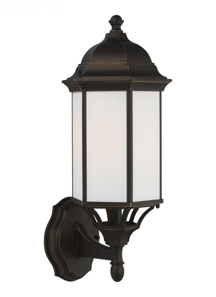Generation Lighting 8838751EN3-71 Sevier traditional 1-light LED outdoor exterior medium uplight outdoor wall lantern sconce in antiqu
