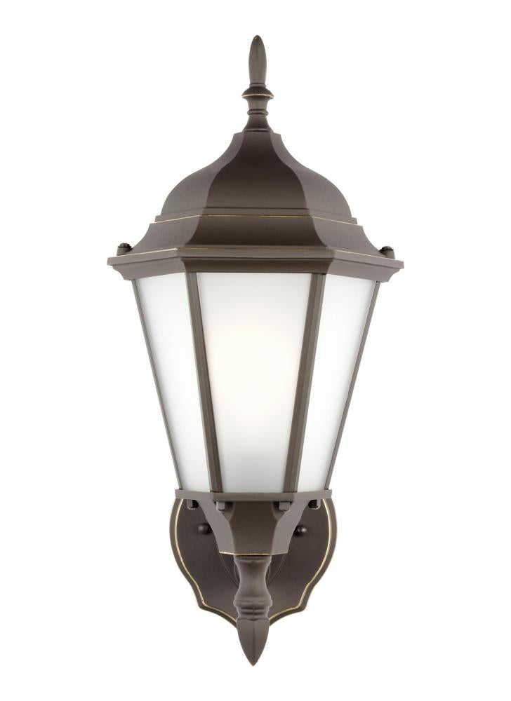 Generation Lighting 89941EN3-71 Bakersville traditional 1-light LED outdoor exterior wall lantern sconce in antique bronze finish wi