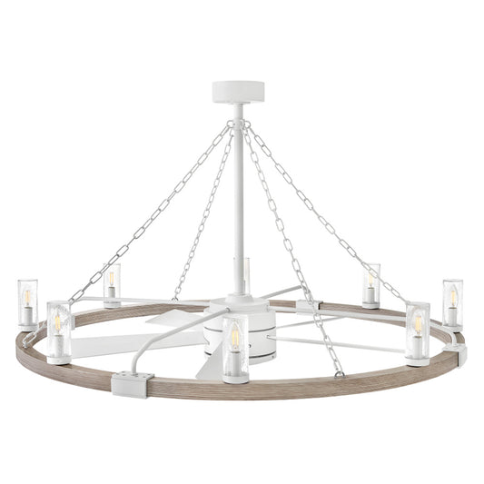 Hinkley 906144FMW-LWD Sawyer 52" LED Smart Fandelier