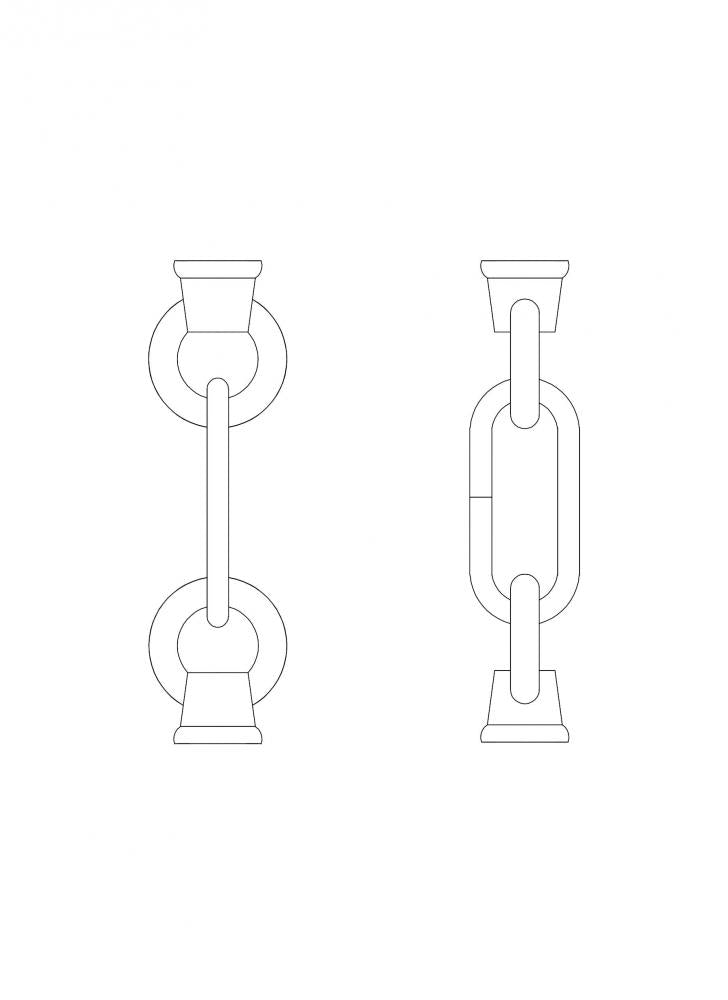 Generation Lighting 9122-715 Link and Loop in Autumn Bronze