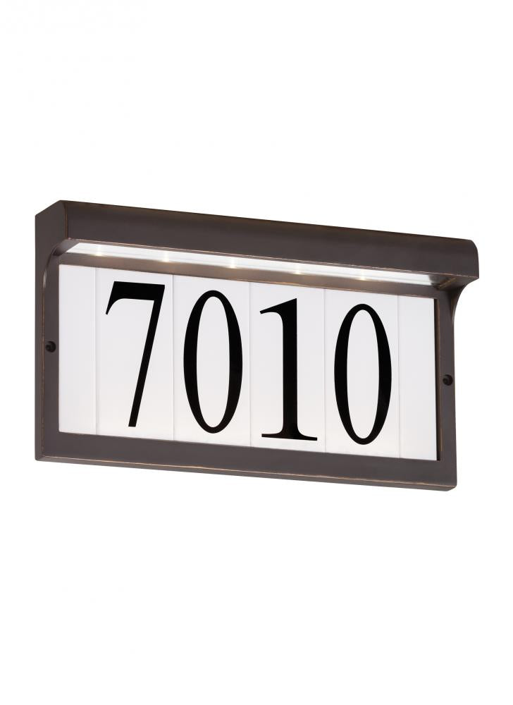 Generation Lighting 96091S-71 Address Light transitional 1-light outdoor exterior LED outdoor wall mount address light in antique