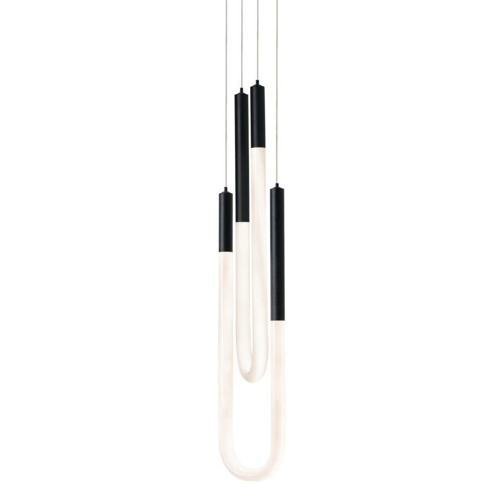 AFX ADEP0606LAJUDBK Adel Double LED Pendant,120-277V,26W,5 CCT,BK