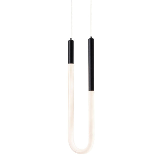 AFX ADEP06LAJUDBK Adel Single LED Pendant,120-277V,13W,5 CCT,BK