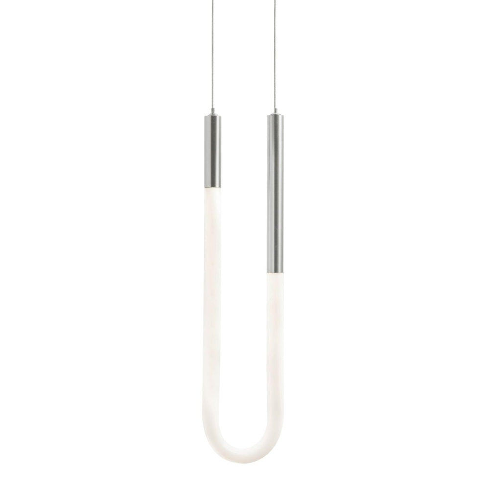 AFX ADEP06LAJUDSN Adel Single LED Pendant,120-277V,13W,5 CCT,SN
