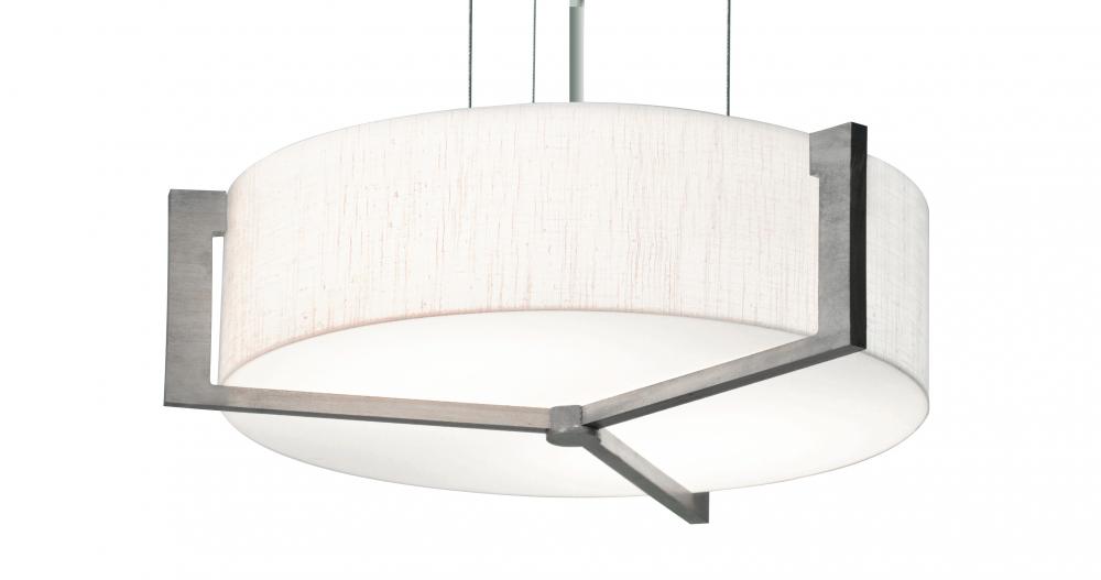 AFX APP1524LAJUDWG-LW Apex 17'' LED Pendant - Weathered Grey Fin-Linen