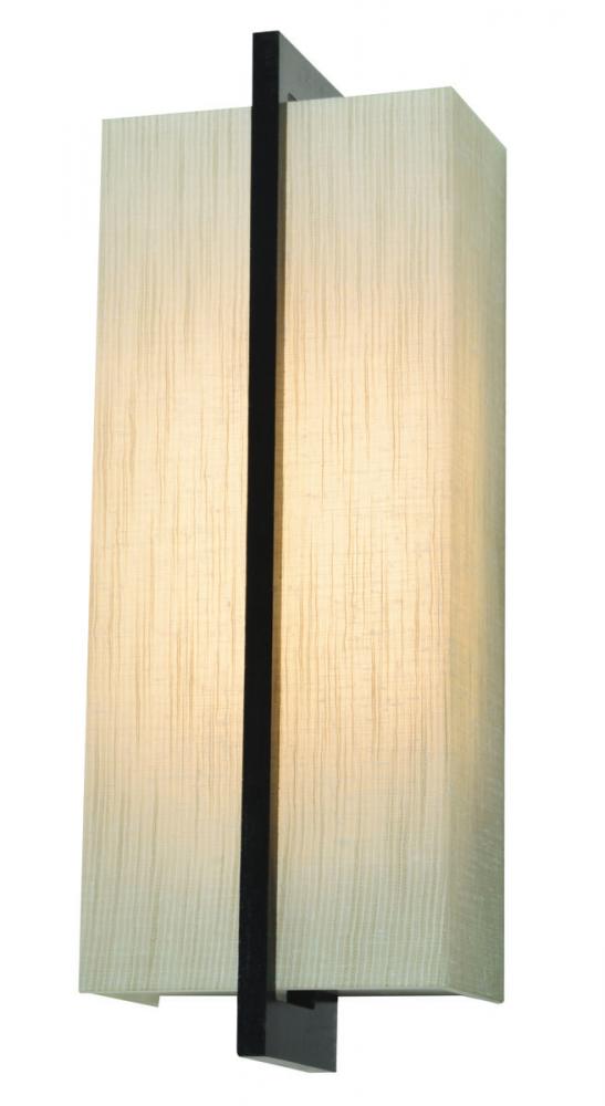 AFX APS051314LAJUDES-JT Apex LED Sconce - Espresso Finish - Jute Shade