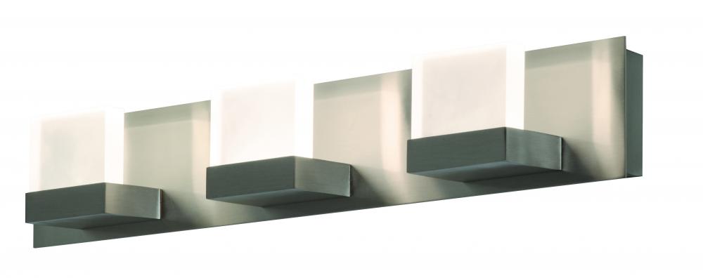 AFX ARLV250418L35D1SN Arlo LED 3-Light Vanity - 120v - Satin Nickel