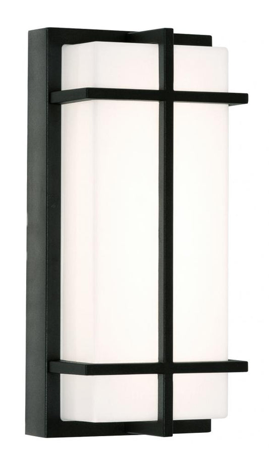 AFX AUGW0612LAJMVBK-PC August 12'' Outdoor LED Sconce 26W,BK,Photo.
