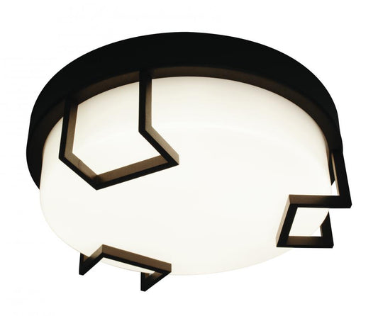 AFX BMF1228LAJD2BZ Beaumont - LED 12'' Flush Mount - Textured Bronze F