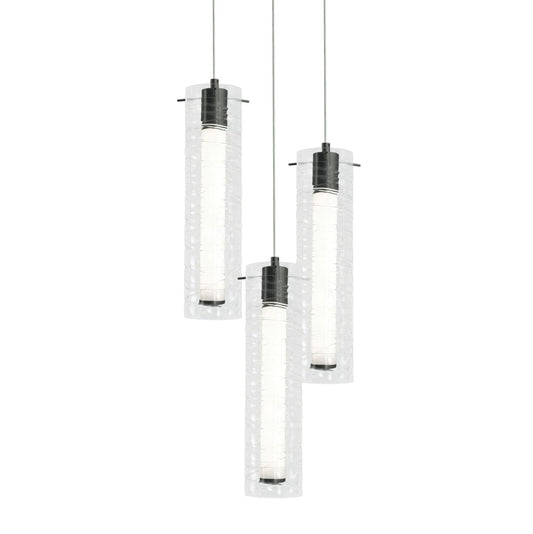 AFX BRIP04LAJUDBKRND3 Bari 3 Light Round Pendant 120V 45W 5CCT BK