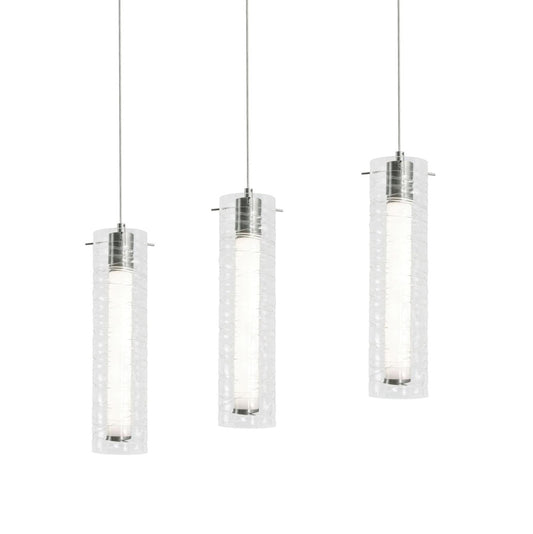 AFX BRIP04LAJUDSNLNR3 Bari 3 Light Linear Pendant 120V 45W 5CCT SN