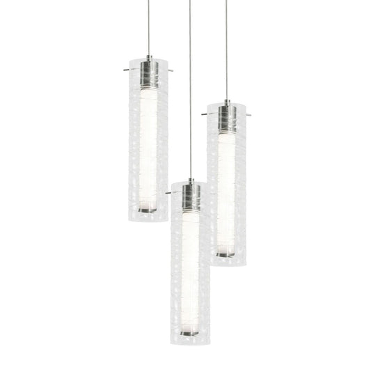 AFX BRIP04LAJUDSNRND3 Bari 3 Light Round Pendant 120V 45W 5CCT SN