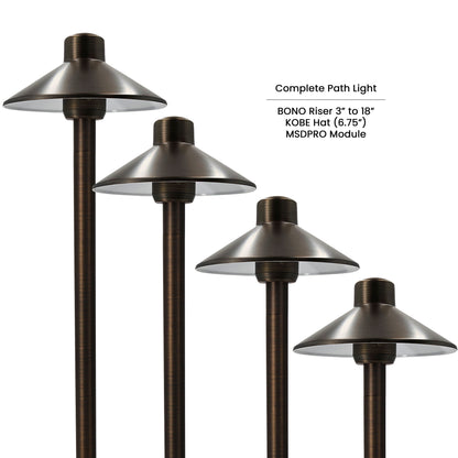 Path Light Kit with BONO (.98") Riser • 2700/3000K - Path Light from 702 Lighting in Las Vegas