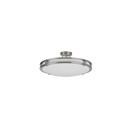 AFX CAC12L5AJUDSN Carlisle 12'' LED Semi-Flush,120-277V,13W,5 CCT,SN