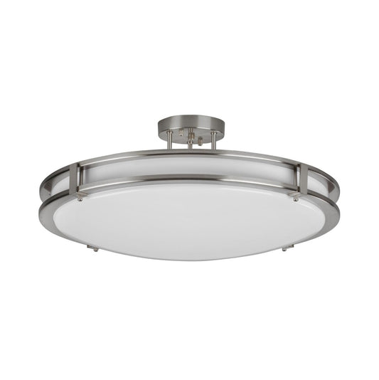 AFX CAC24L5AJUDSN Carlisle 24'' LED Semi-Flush,120-277V,34W,5 CCT,SN