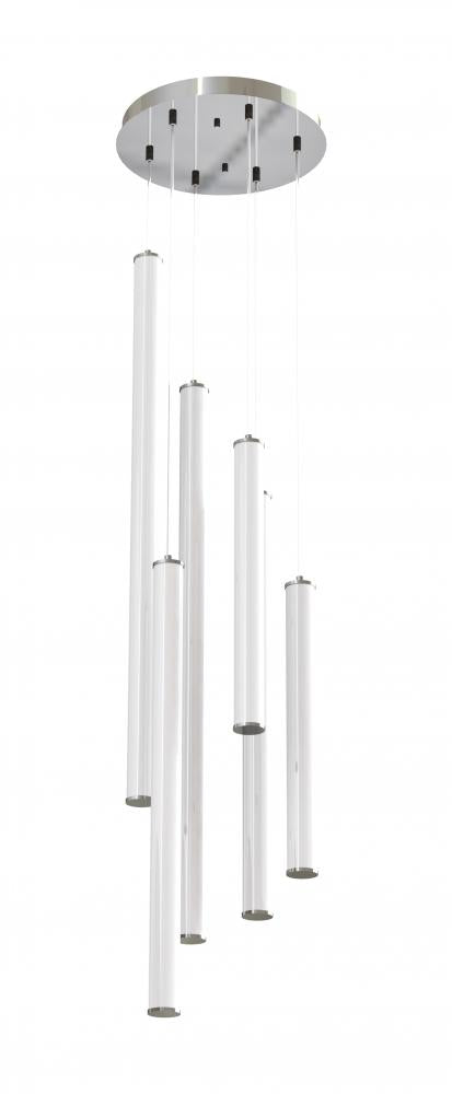 AFX CADP99L30UDSNRND6 Caden 6 Light Round,120-277V,3000K,S. Nickel