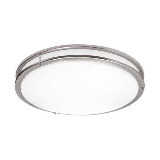 AFX CAF24L5AJUDSN-BB Carlisle 24'' LED Flush,120-277V,34W,5 CCT,SN,BB