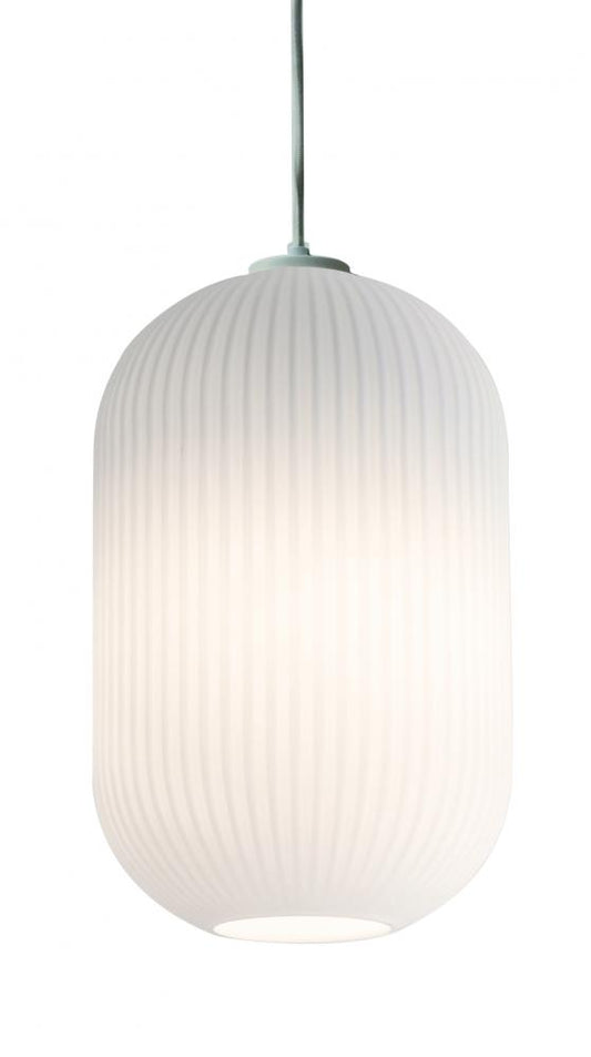 AFX CALP05WH Callie Pendant - 5'' - Frosted White