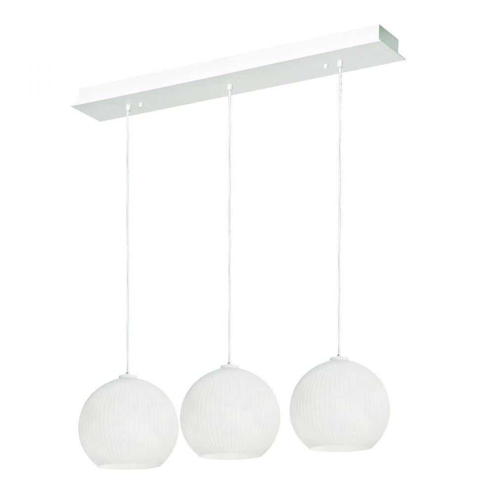 AFX CLEP13WHLNR3 Cleo 3 Light Linear Pendant,120V,White