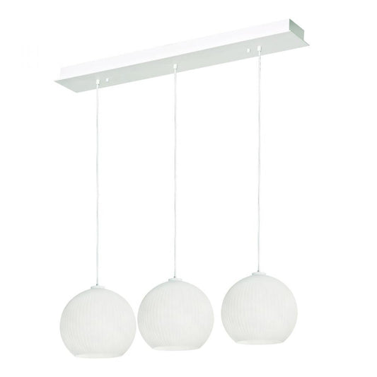 AFX CLEP13WHLNR3 Cleo 3 Light Linear Pendant,120V,White