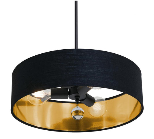 AFX CLNP18MBBK-BKGD Celine Pendant 18'' Medium Base BK - BKGD shade