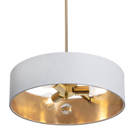 AFX CLNP18MBSB-WHGD Celine Pendant 18'' Medium Base SB - WHGD shade