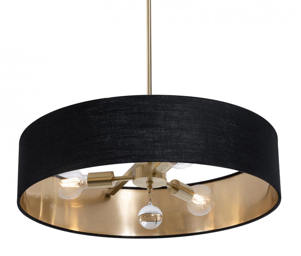 AFX CLNP24MBSB-BKGD Celine Pendant 24'' Medium Base SB - BKGD shade