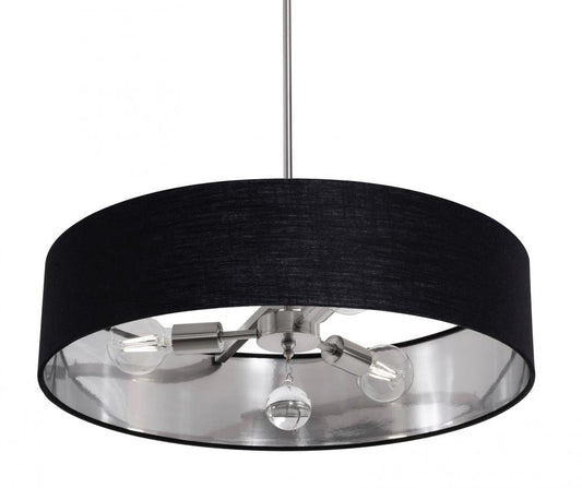 AFX CLNP24MBSN-BKSL Celine Pendant 24'' Medium Base SN - BKSL shade
