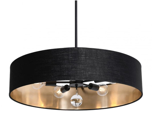 AFX CLNP30MBBK-BKGD Celine Pendant 30'' Medium Base BK - BKGD shade