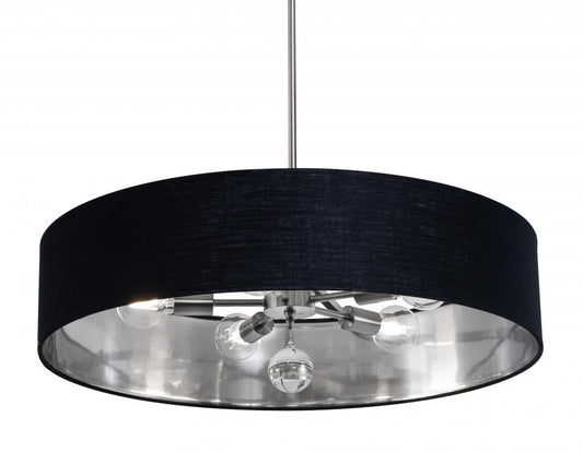 AFX CLNP30MBSN-BKSL Celine Pendant 30'' Medium Base SN - BKSL shade