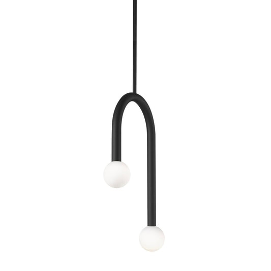 AFX COEP12LAJUDBK Colette 12'' LED Pendant 120-277V 5CCT BK
