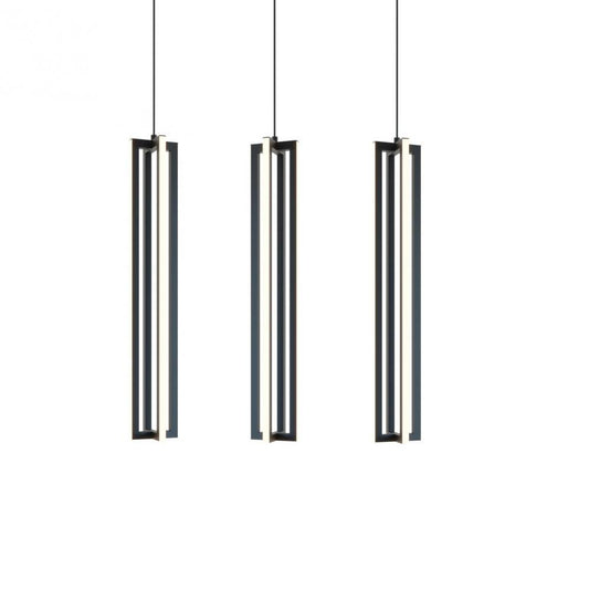 AFX CSSP24L30D1BKLNR3 Cass 36'' 3 Light Small Linear Pendant- BK