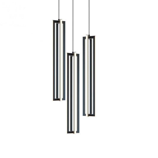 AFX CSSP24L30D1BKRND3 Cass 18'' 3 Light Small Round Pendant - BK