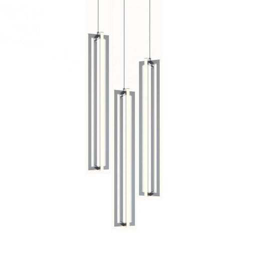 AFX CSSP24L30D1SNRND3 Cass 18'' 3 Light Small Round Pendant - SN