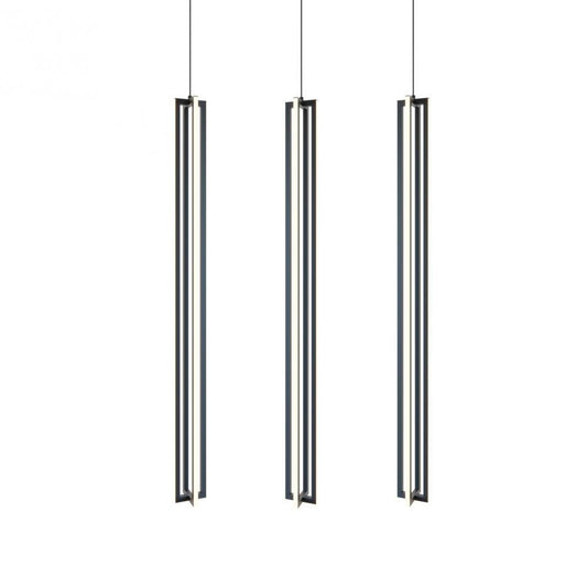 AFX CSSP48L30D1BKLNR3 Cass 36'' 3 Light Large Linear Pendant- BK