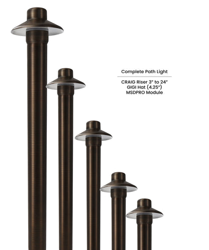 702 Lighting Complete Path Light Kit with Craig Riser • 2700/3000K
