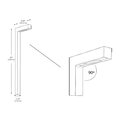 Dauer 489909 • ENCLAVE 22" L - Path Light, Brass