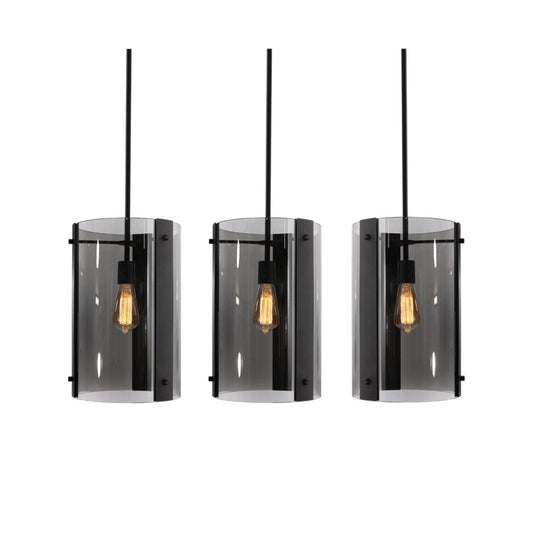 AFX DNAP10MBBKLNR3 Dana 3 Light Linear Pendant,60W,BK