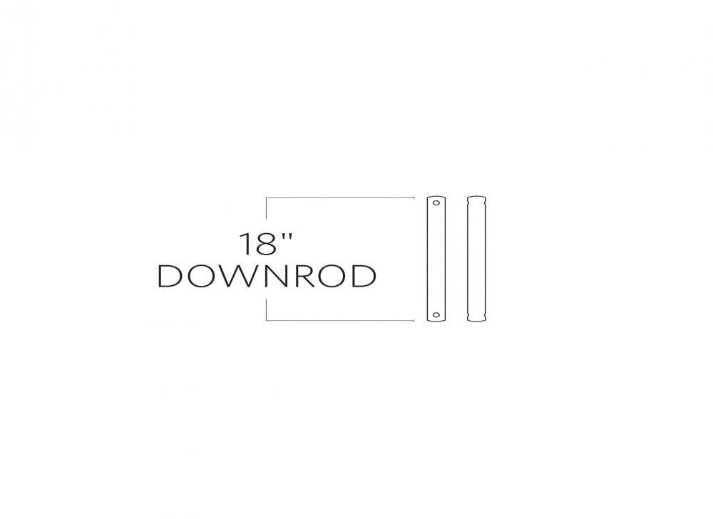 Generation Lighting DR18BZ 18" Downrod in Bronze