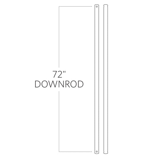 Generation Lighting DR72SN 72" Downrod in Satin Nickel
