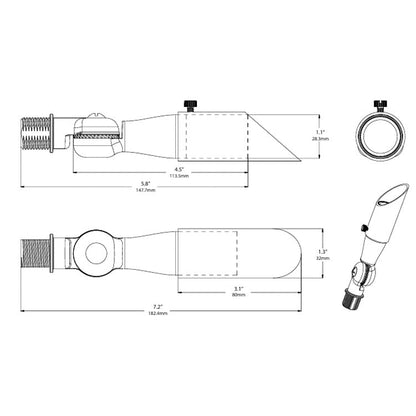 Dauer 489897 • ELEMENT 3.5W Up/Down Light Integrated LED, 3000K & 40°