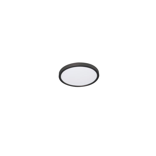 AFX EGRF08LAJD5BK Edge Round 08'' LED Flush Mount,120V,15W,5 CCT,BK