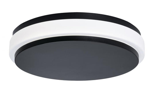 AFX EISF14LAJUDBK Eris 14'' LED Flush Mount,120-277V,26W,5 CCT,BK
